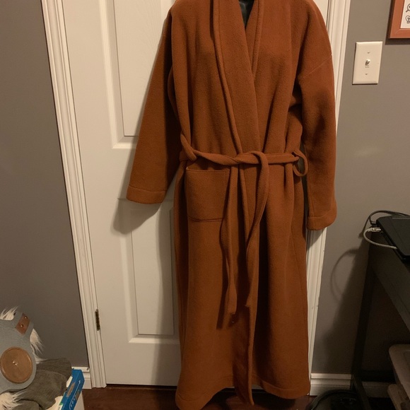 Polar Fleece Robe Golden Colour Fits 